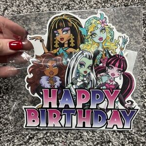 25 Pc Monster High Colorful Cake Topper/cupcake toppers